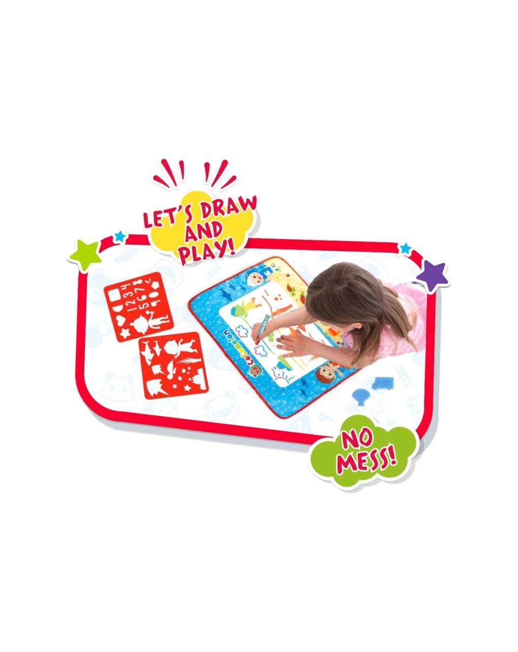 Giochi preziosi cocomelon χαλάκι ζωγραφικής aqua mat ccm23000 - Giochi Preziosi