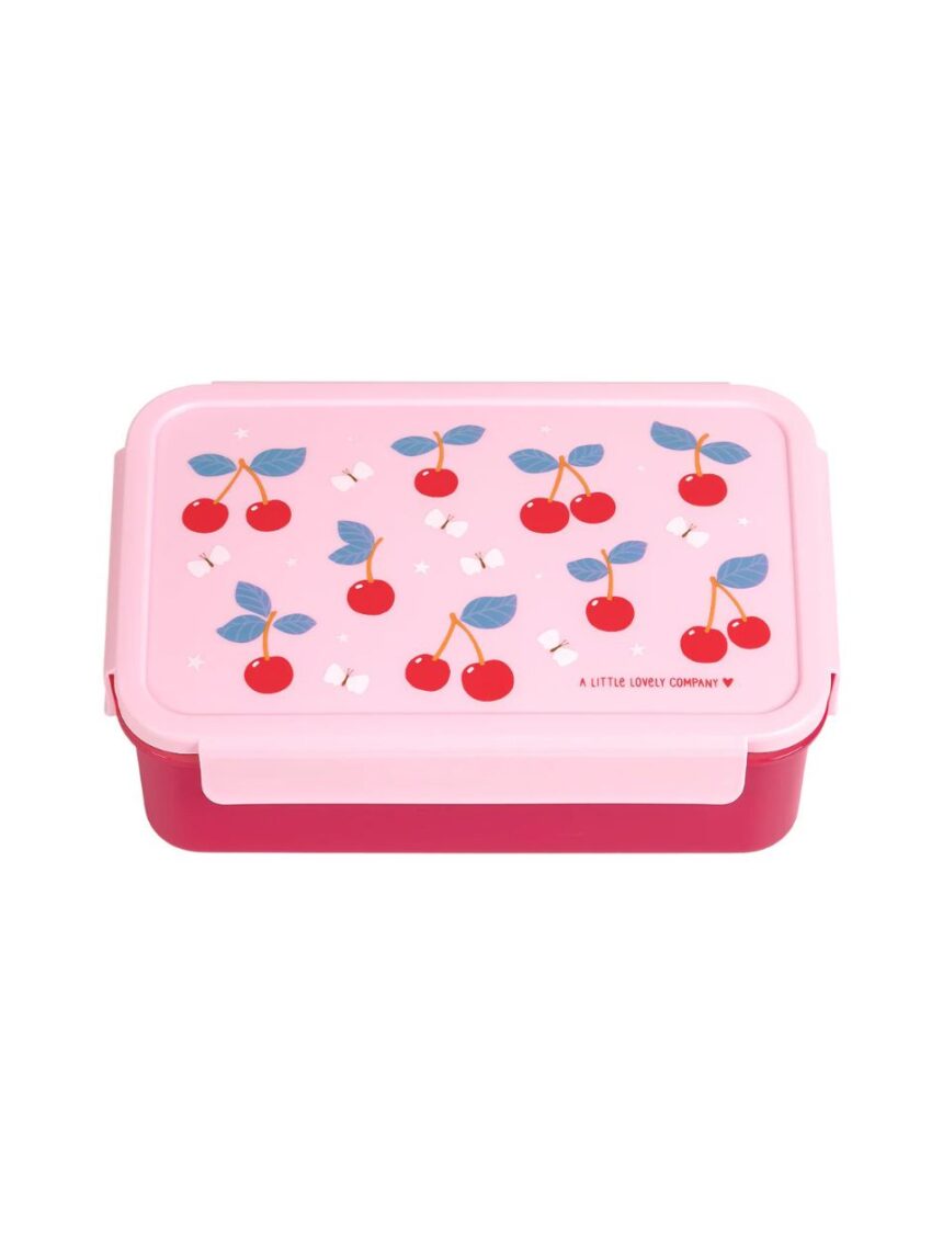 A little lovely company δοχείο φαγητού bento με χωρίσματα 1200ml cherries bbchpi78 - A LITTLE LOVELY COMP