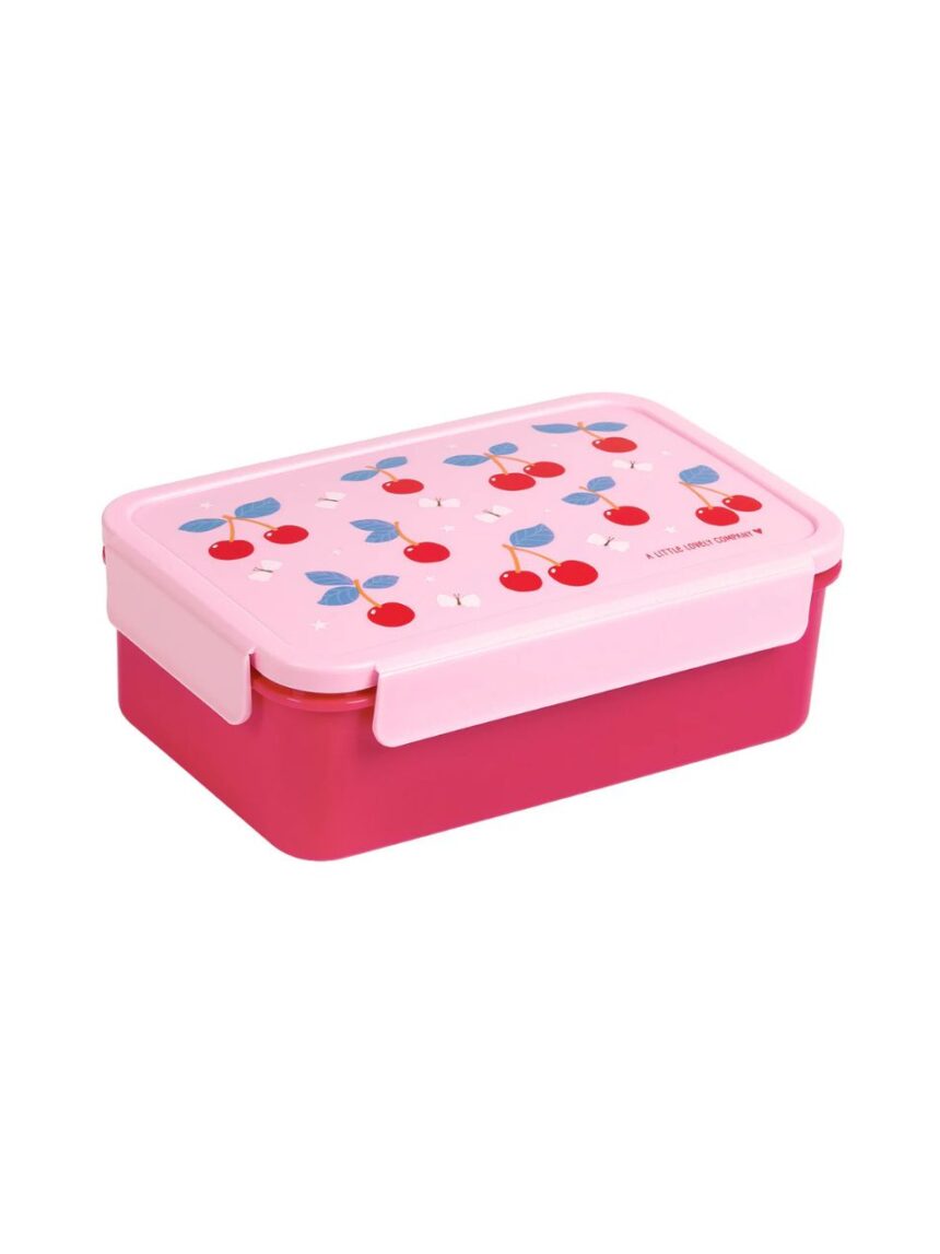 A little lovely company δοχείο φαγητού bento με χωρίσματα 1200ml cherries bbchpi78 - A LITTLE LOVELY COMP