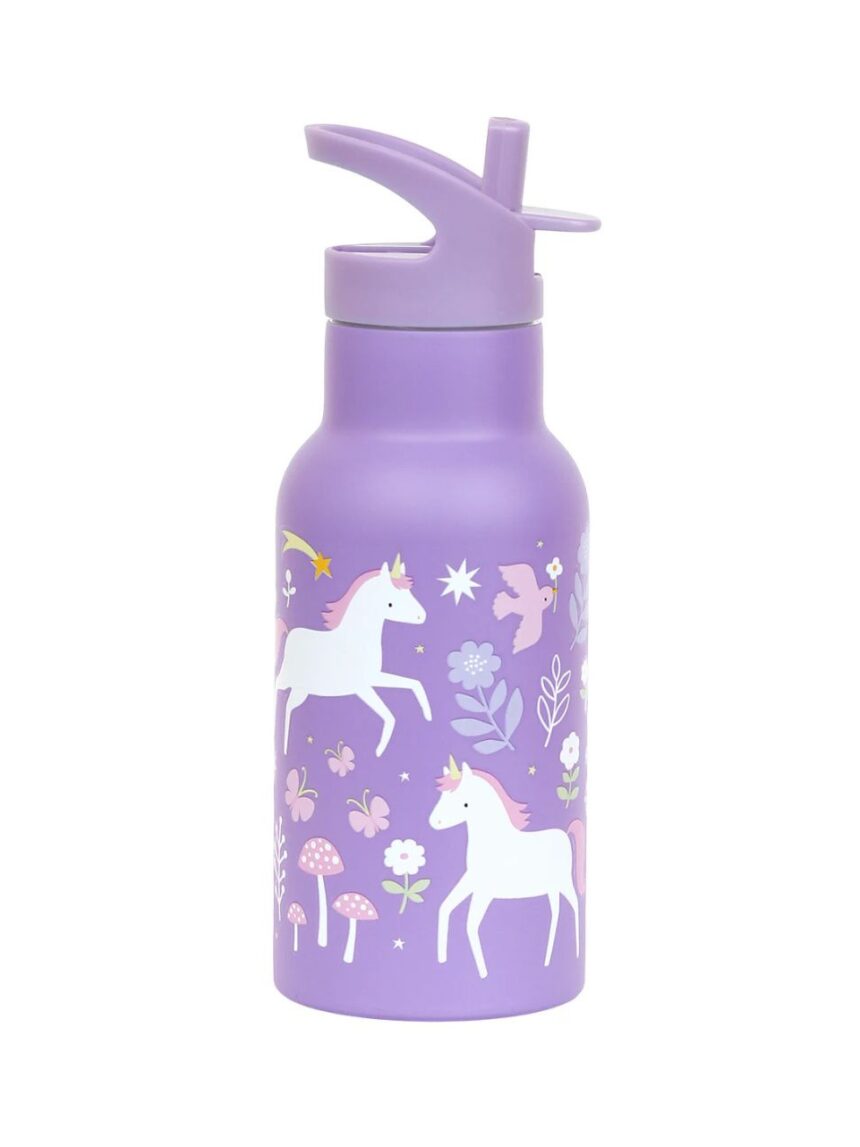 A little lovely company μπουκάλι θερμός με διπλό τοίχωμα από ανοξείδωτο ατσάλι 350ml unicorn dreams dbssud77 - A LITTLE LOVELY COMP