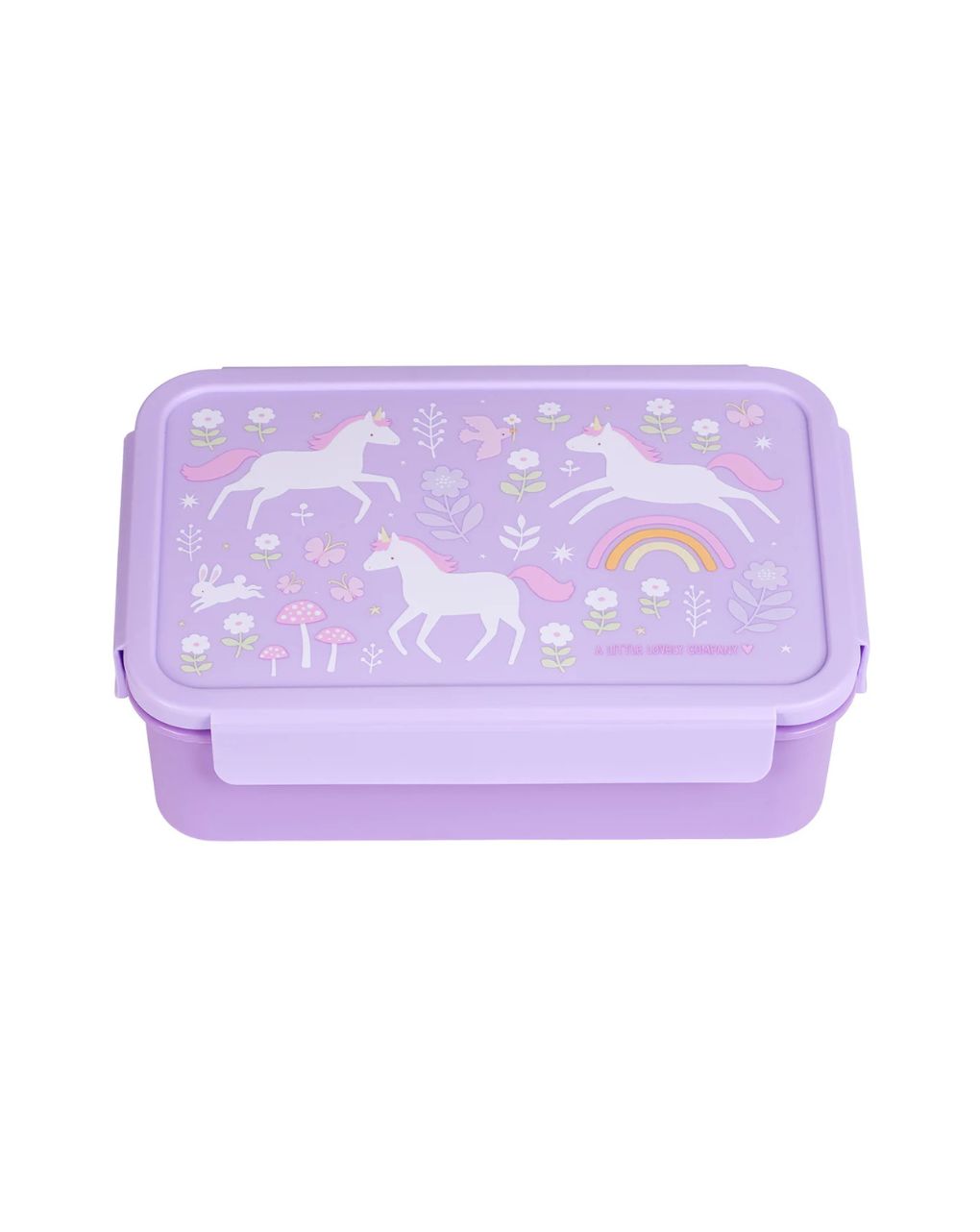 A little lovely company δοχείο φαγητού bento με χωρίσματα 1200ml unicorn dreams bbudpu70