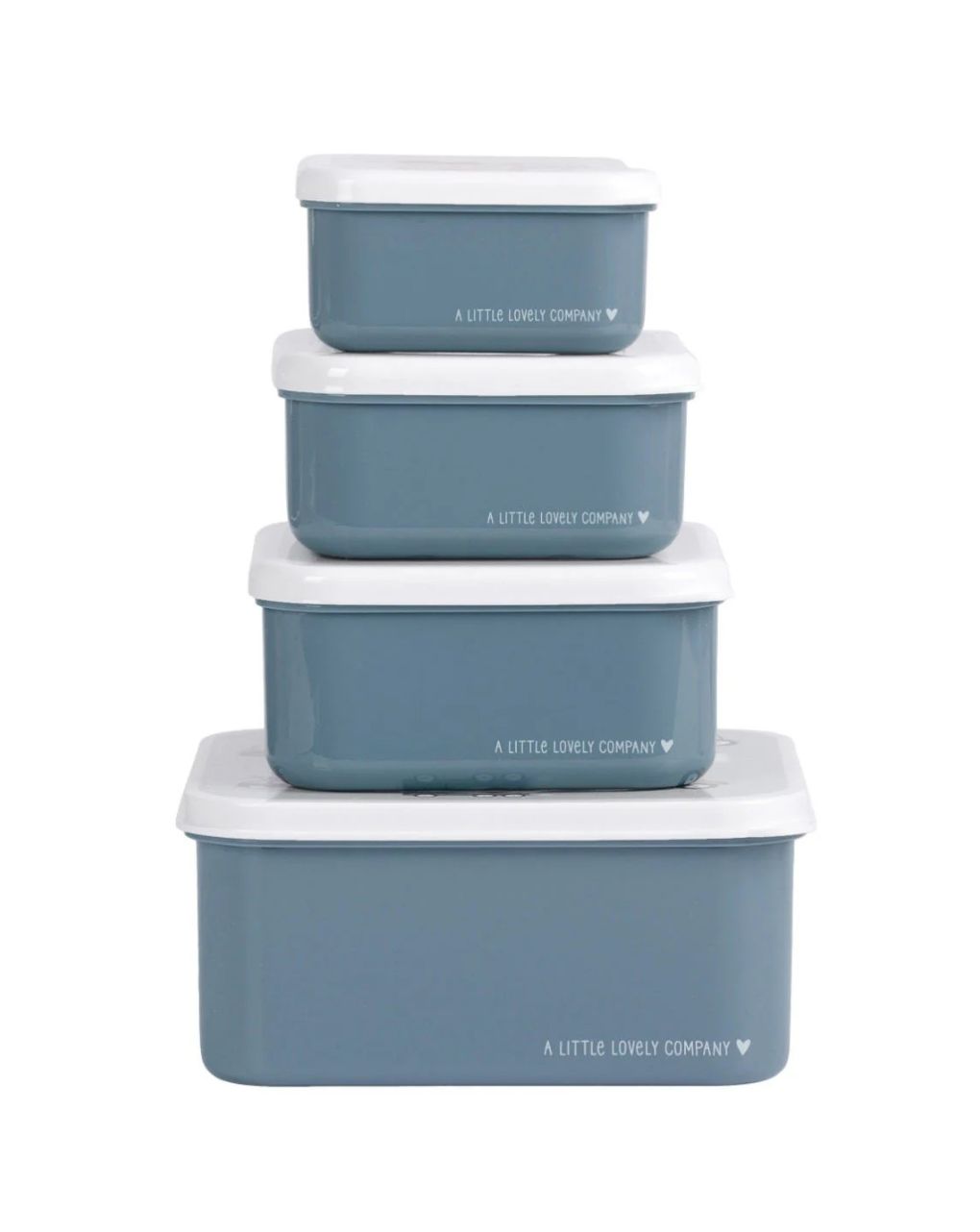 A little lovely company σετ 4 δοχεία φαγητού lunch & snack box vehicles sbseve58 - A LITTLE LOVELY COMP