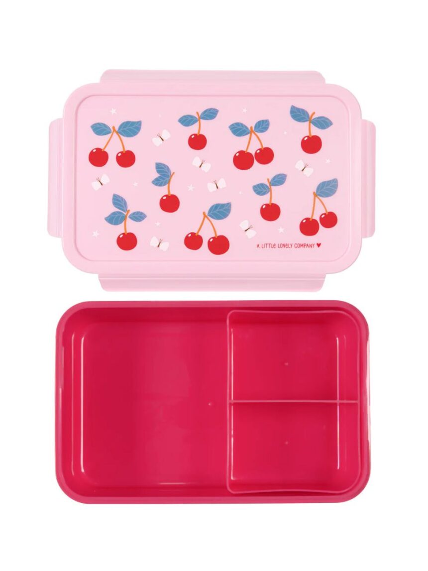 A little lovely company δοχείο φαγητού bento με χωρίσματα 1200ml cherries bbchpi78 - A LITTLE LOVELY COMP