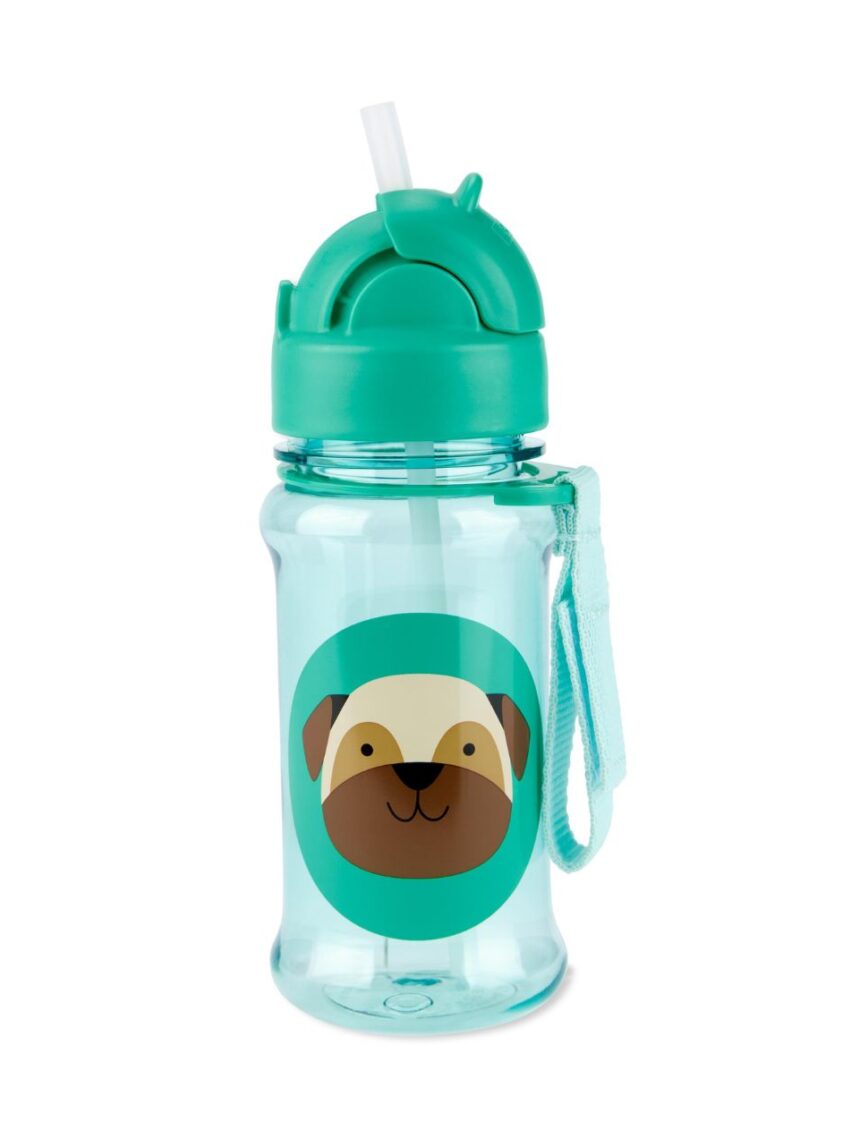 Skip hop zοο tritan renew παγούρι με καλαμάκι 355ml pug 9q777410 - SKIP HOP