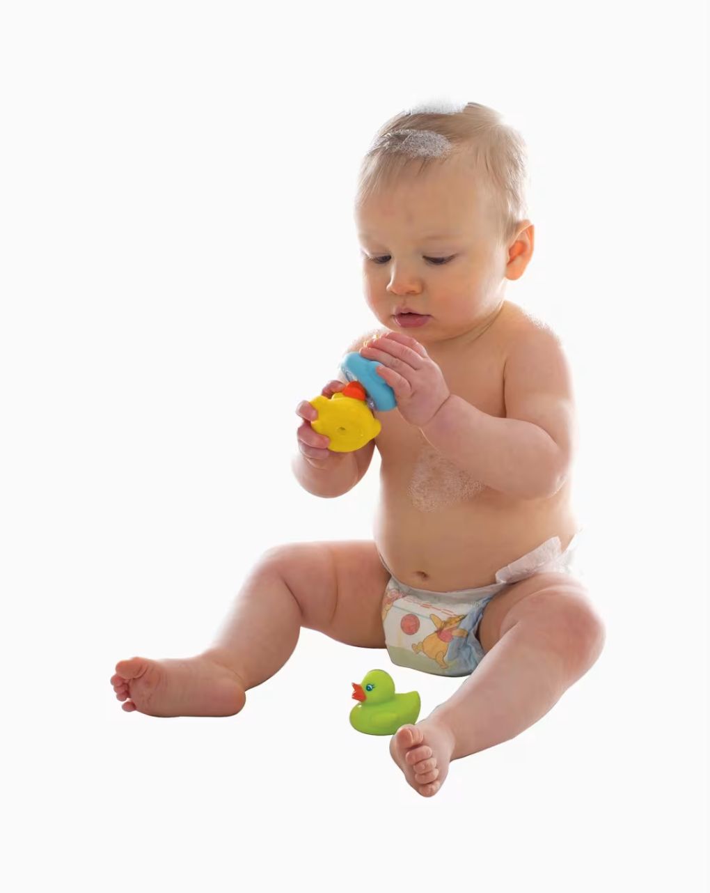 Playgro bright baby duckies 6m+ πολύχρωμα παπάκια μπάνιου 3τμχ 0188411 - Playgro