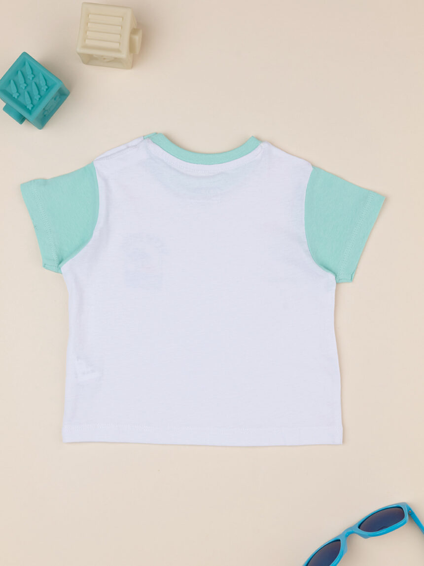 βρεφικό t-shirt λευκό little surfer για αγόρι - Prénatal