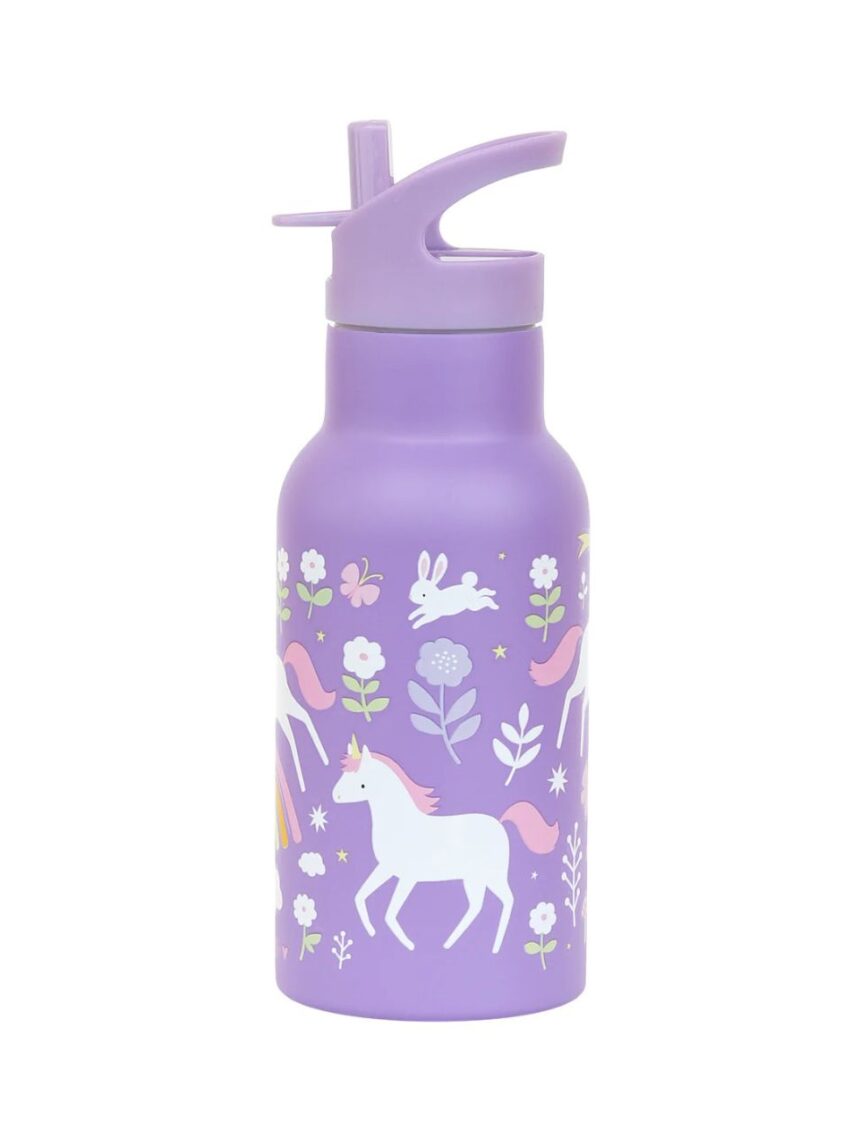 A little lovely company μπουκάλι θερμός με διπλό τοίχωμα από ανοξείδωτο ατσάλι 350ml unicorn dreams dbssud77 - A LITTLE LOVELY COMP