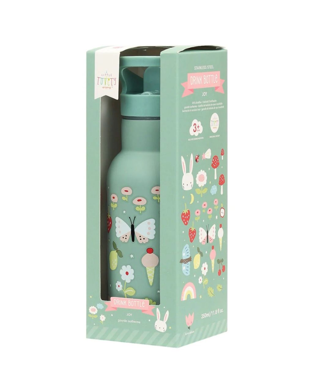 A little lovely company μπουκάλι θερμός με διπλό τοίχωμα από ανοξείδωτο ατσάλι 350ml joy dbssjo71 - A LITTLE LOVELY COMP