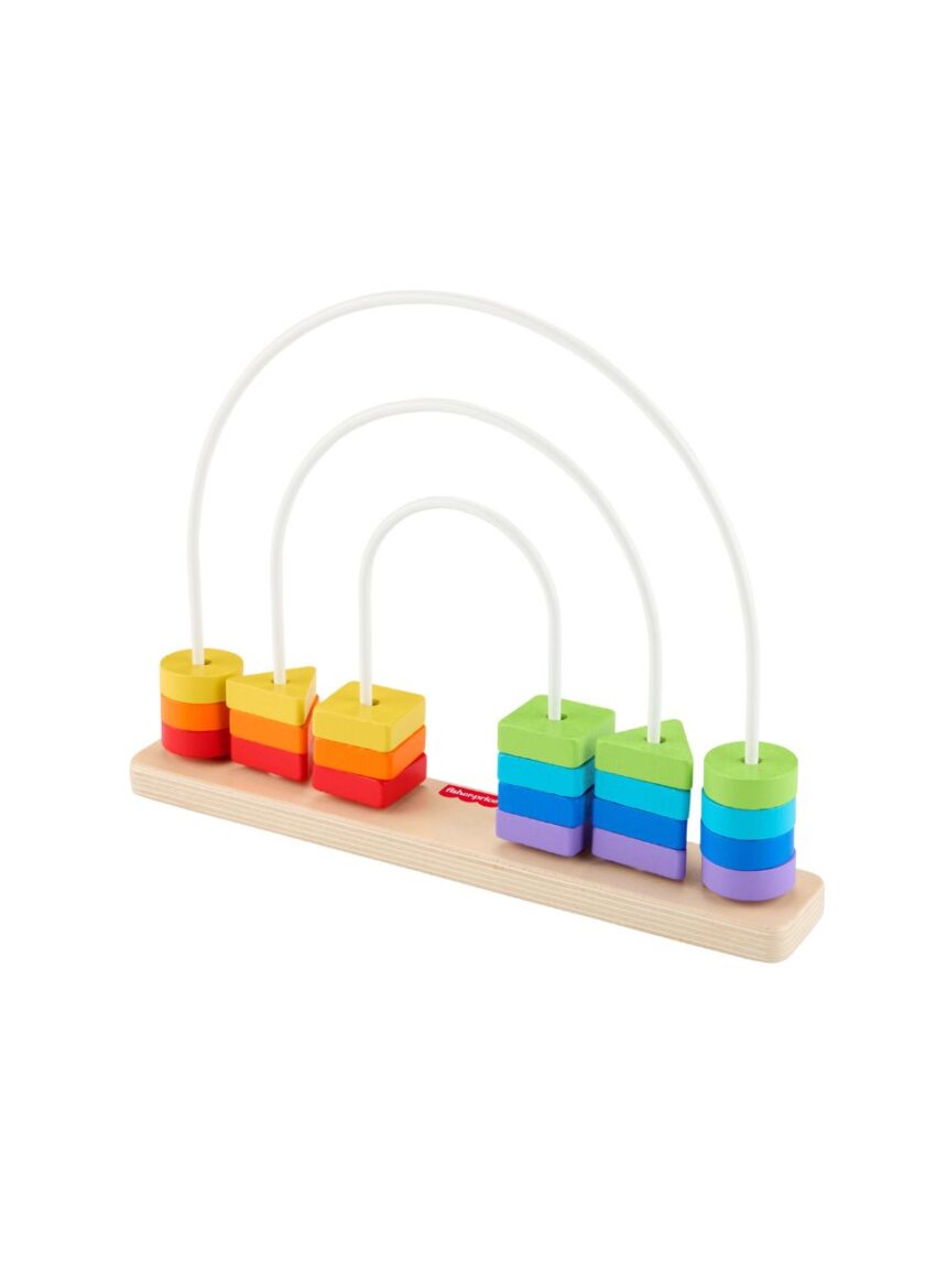 Mattel fisher-price ξύλινο σετ ουράνιο τόξο με χάντρες jfg15 - Fisher-Price