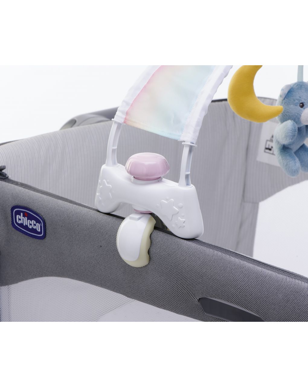 Chicco παιχνίδι κούνιας first dreams 2-in-1 rainbow sky bed arch mobile ροζ y01-10473-10 - Chicco