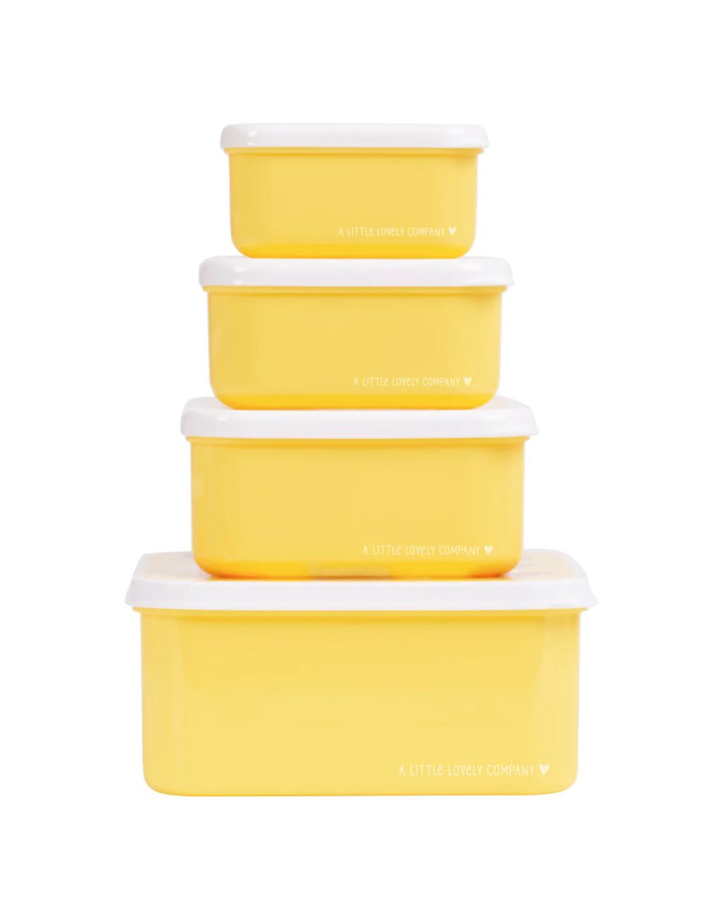 A little lovely company σετ 4 δοχεία φαγητού lunch & snack box animal friends sbseaf81 - A LITTLE LOVELY COMP