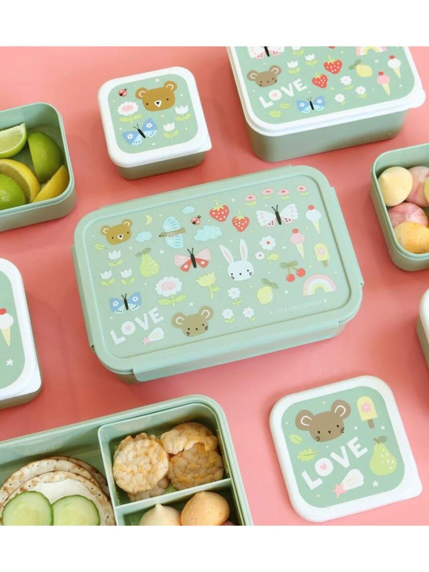 A little lovely company δοχείο φαγητού bento με χωρίσματα 1200ml joy sbjomu57 - A LITTLE LOVELY COMP