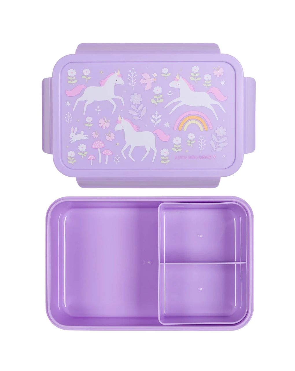 A little lovely company δοχείο φαγητού bento με χωρίσματα 1200ml unicorn dreams bbudpu70 - A LITTLE LOVELY COMP