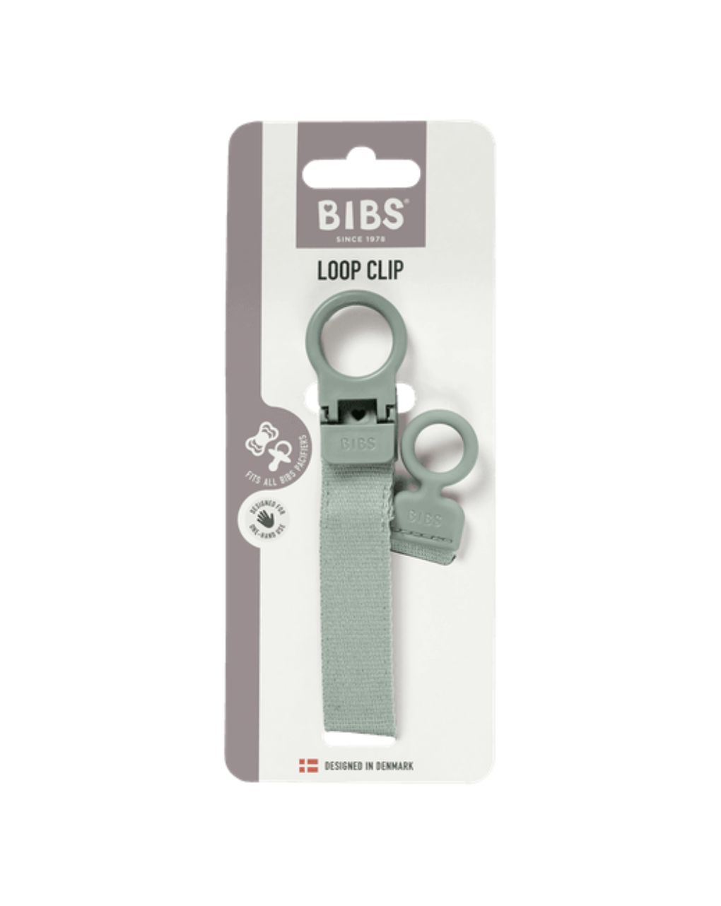 Bibs κλιπ πιπίλας loop sage 9501250 - BIBS
