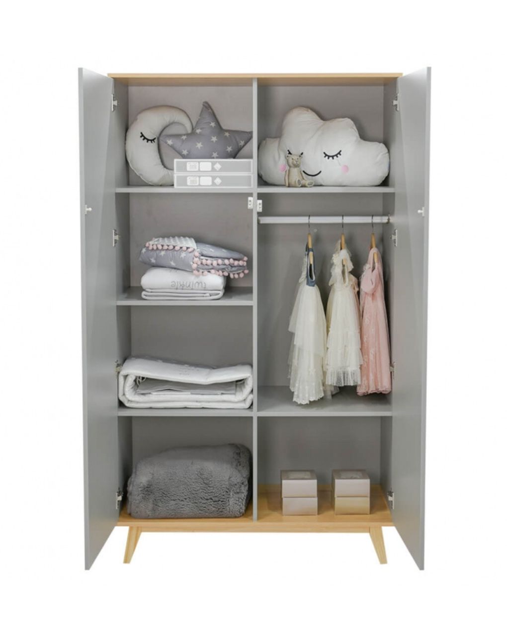 Bebe stars ντουλάπα δίφυλλη oslo 461-25 - Bebe Stars