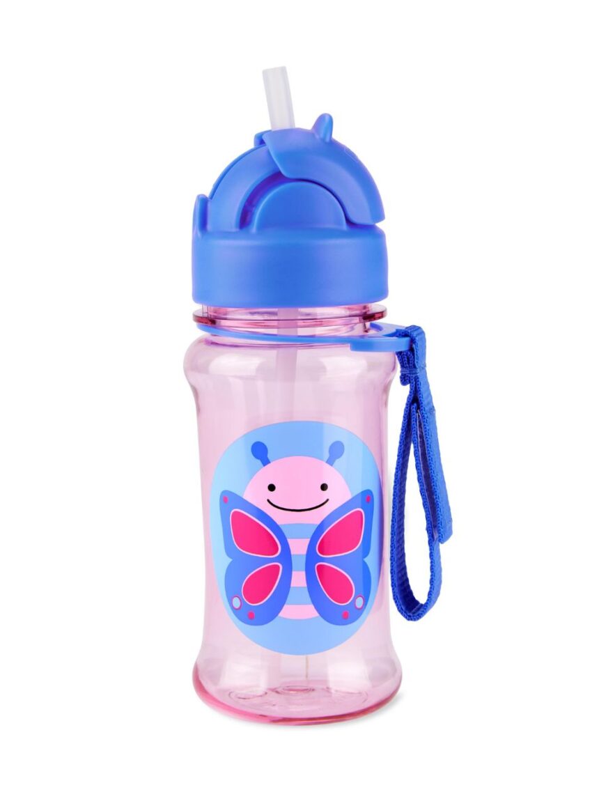 Skip hop zοο tritan renew παγούρι με καλαμάκι 355ml butterfly 9q776410 - SKIP HOP