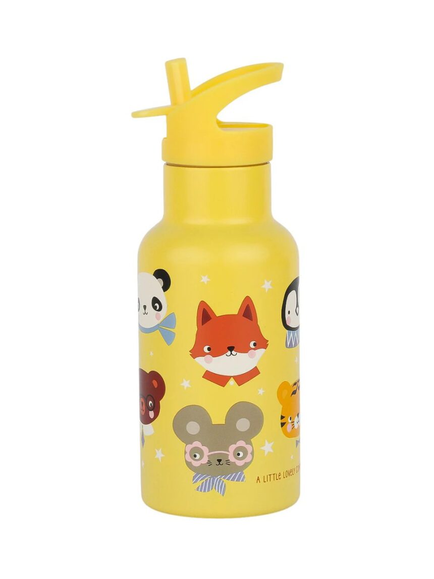 A little lovely company μπουκάλι θερμός με διπλό τοίχωμα από ανοξείδωτο ατσάλι 350ml animal friends dbssaf87 - A LITTLE LOVELY COMP
