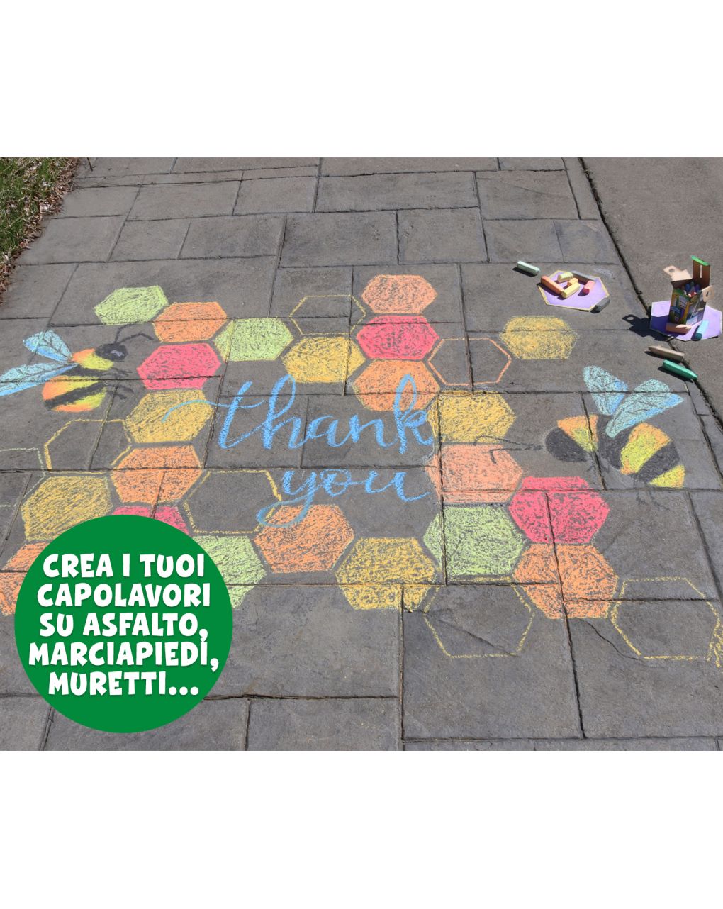 Crayola σετ κιμωλίες 16τμχ παιδικής ζωγραφικής sidewalk chalk - Crayola