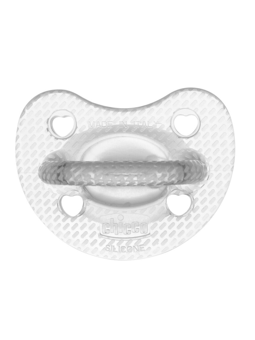 Chicco ορθοδοντικές πιπίλες σιλικόνης 2τμχ crystal 6-16m - Chicco