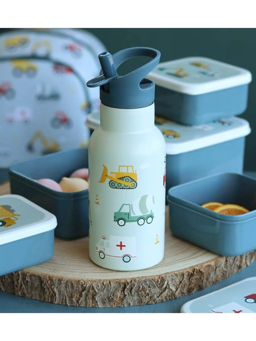 A little lovely company μπουκάλι θερμός με διπλό τοίχωμα από ανοξείδωτο ατσάλι 350ml vehicles dbssve67 - A LITTLE LOVELY COMP