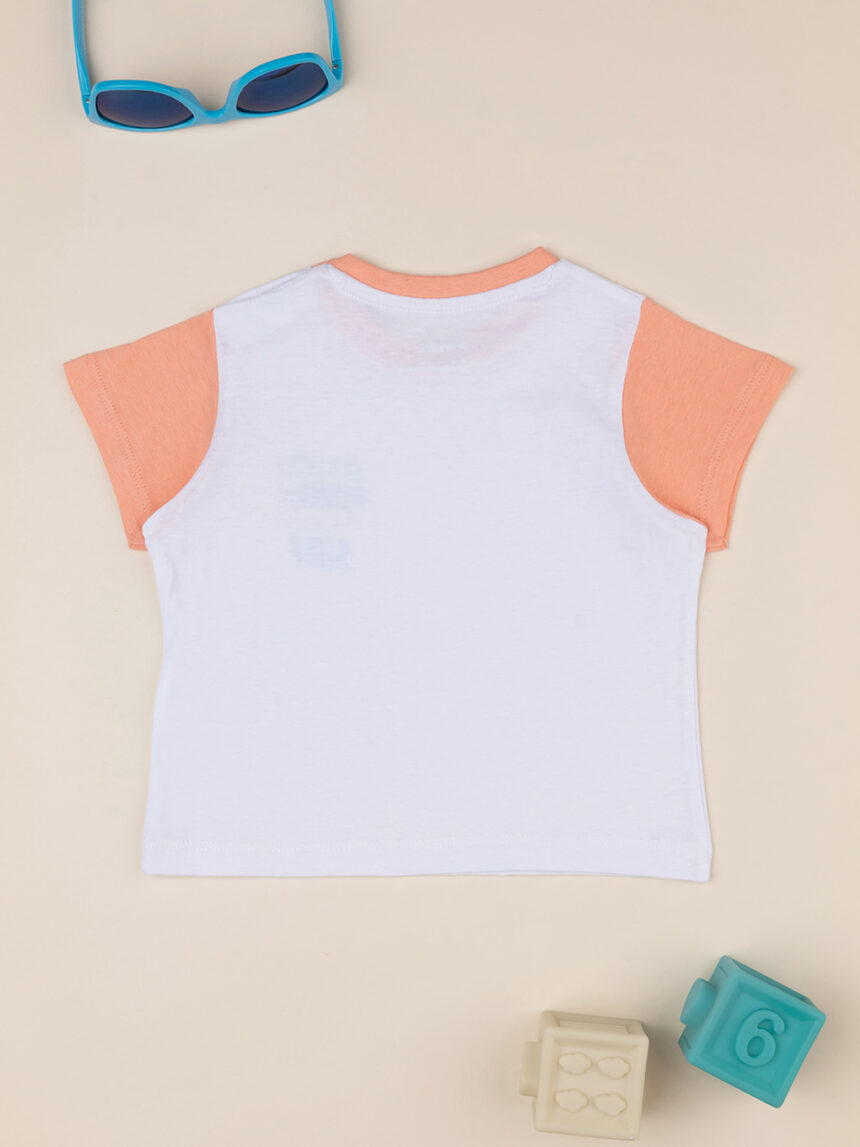 βρεφικό t-shirt λευκό team surf για αγόρι - Prénatal