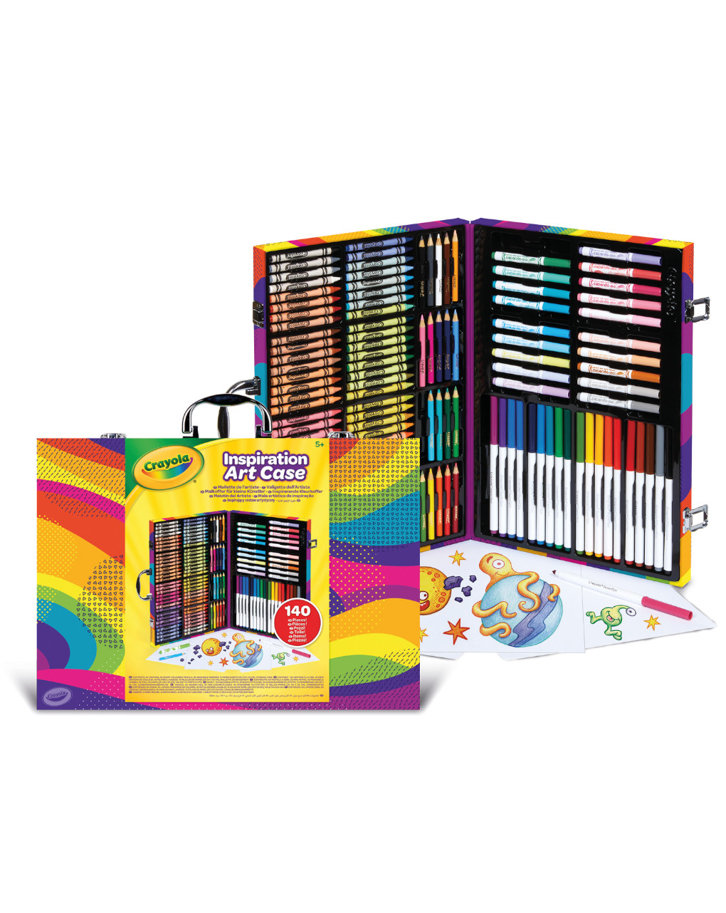 Crayola χαρτοφύλακας rainbow artist 140τμχ