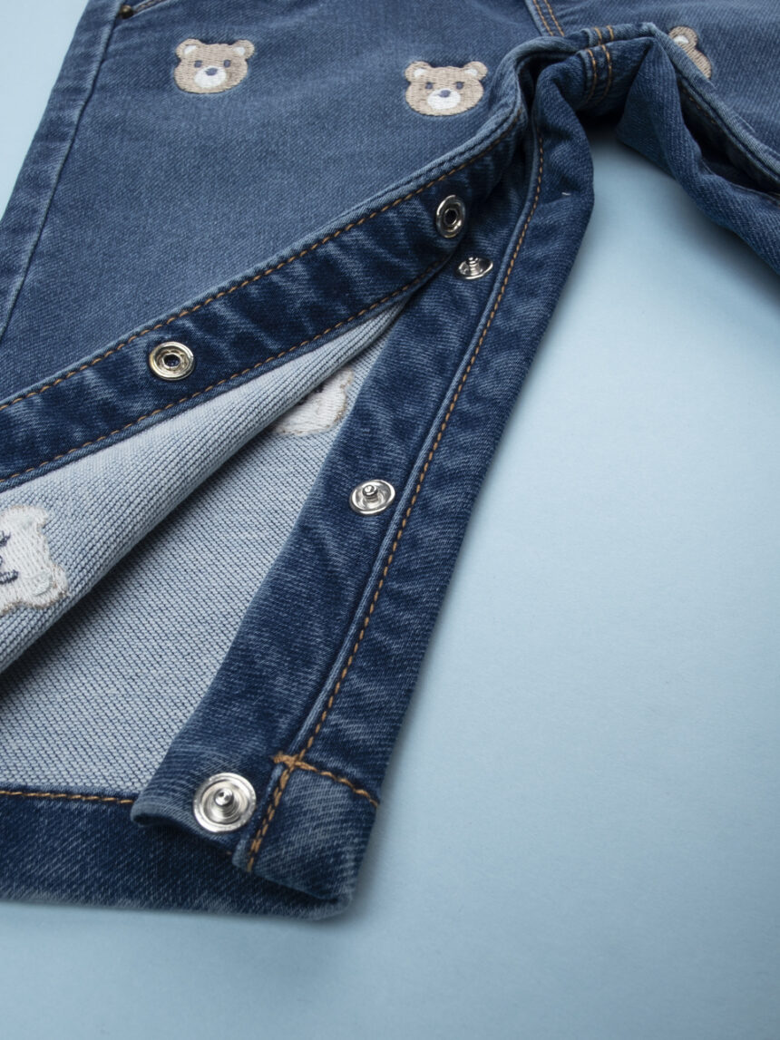 βρεφικό τζιν παντελόνι με αρκουδάκια για αγόρι - Prénatal