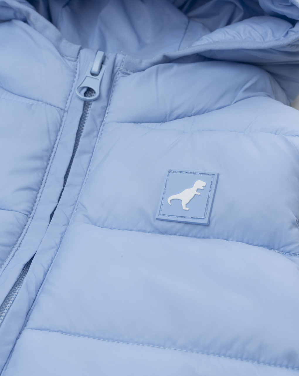 βρεφικό αμάνικο μπουφάν puffer γαλάζιο dino για αγόρι - Prénatal