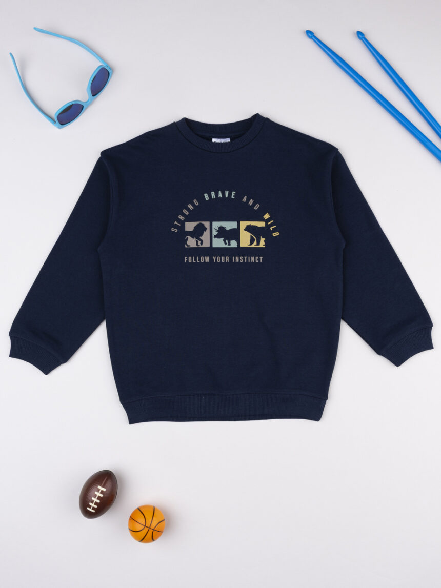 παιδική μπλούζα φούτερ μπλε brave για αγόρι - Prénatal