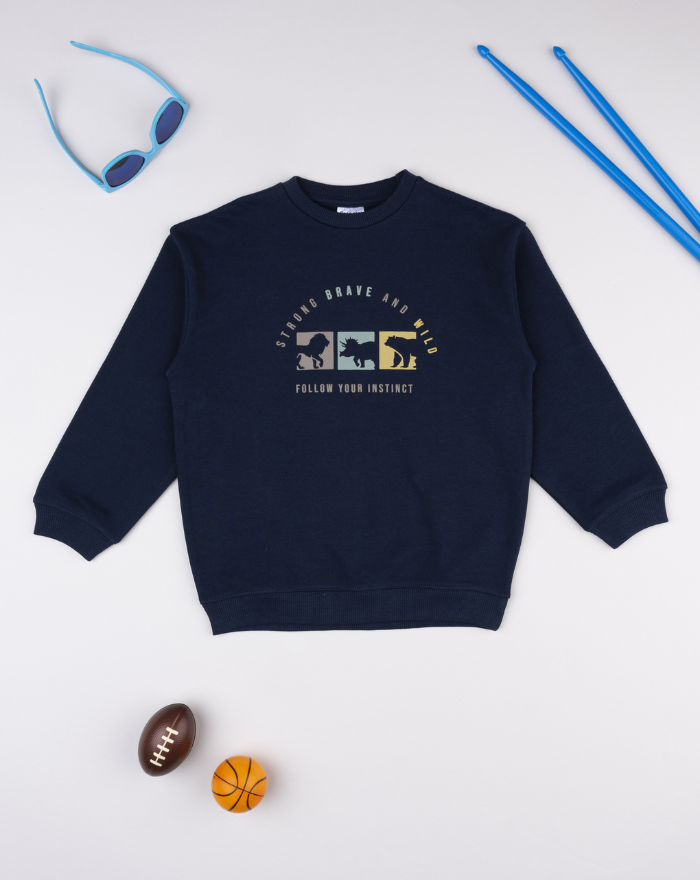 παιδική μπλούζα φούτερ μπλε brave για αγόρι