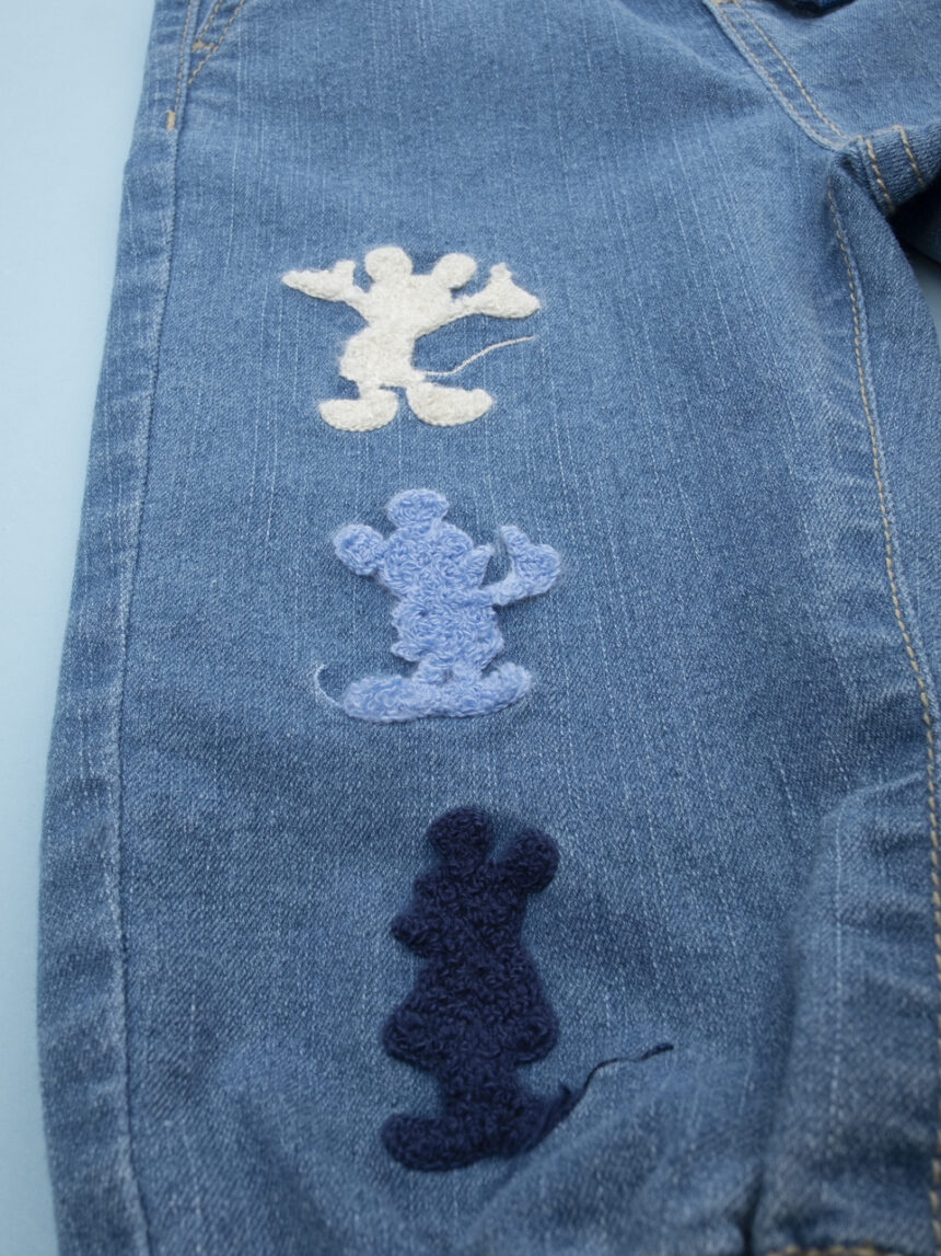 βρεφικό τζιν παντελόνι μπλε mickey για αγόρι - Prénatal