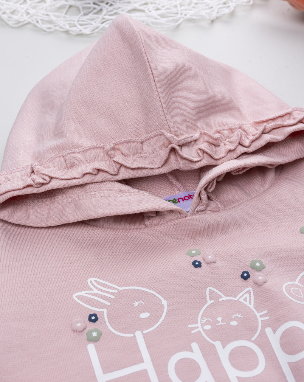 βρεφικό σετ φούτερ και φόρμα happy forever για κορίτσι - Prénatal