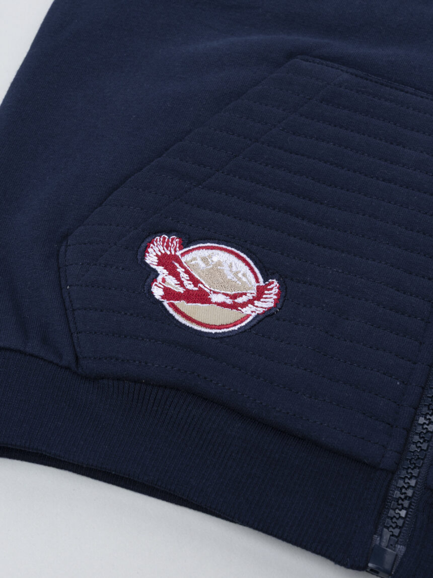 παιδική ζακέτα φούτερ μπλε mountain για αγόρι - Prénatal