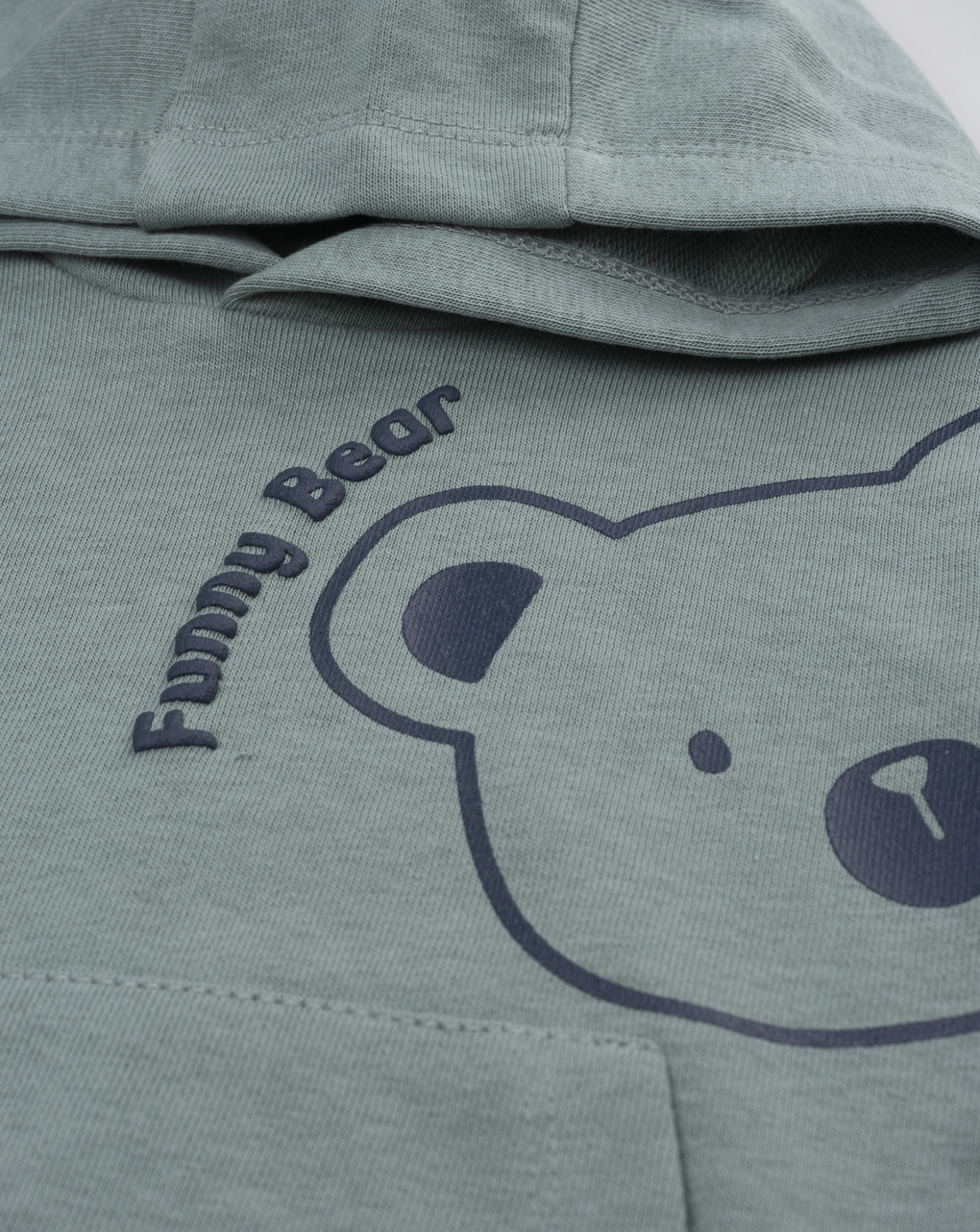 βρεφικό σετ φούτερ και φόρμα λαδί funny bear για αγόρι - Prénatal