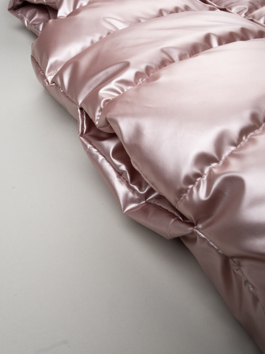 παιδικό αμάνικο μπουφάν puffer ροζ metallic για κορίτσι - Prénatal
