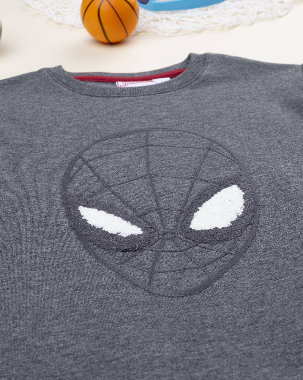 παιδική μπλούζα φούτερ γκρι spiderman για αγόρι - Prénatal