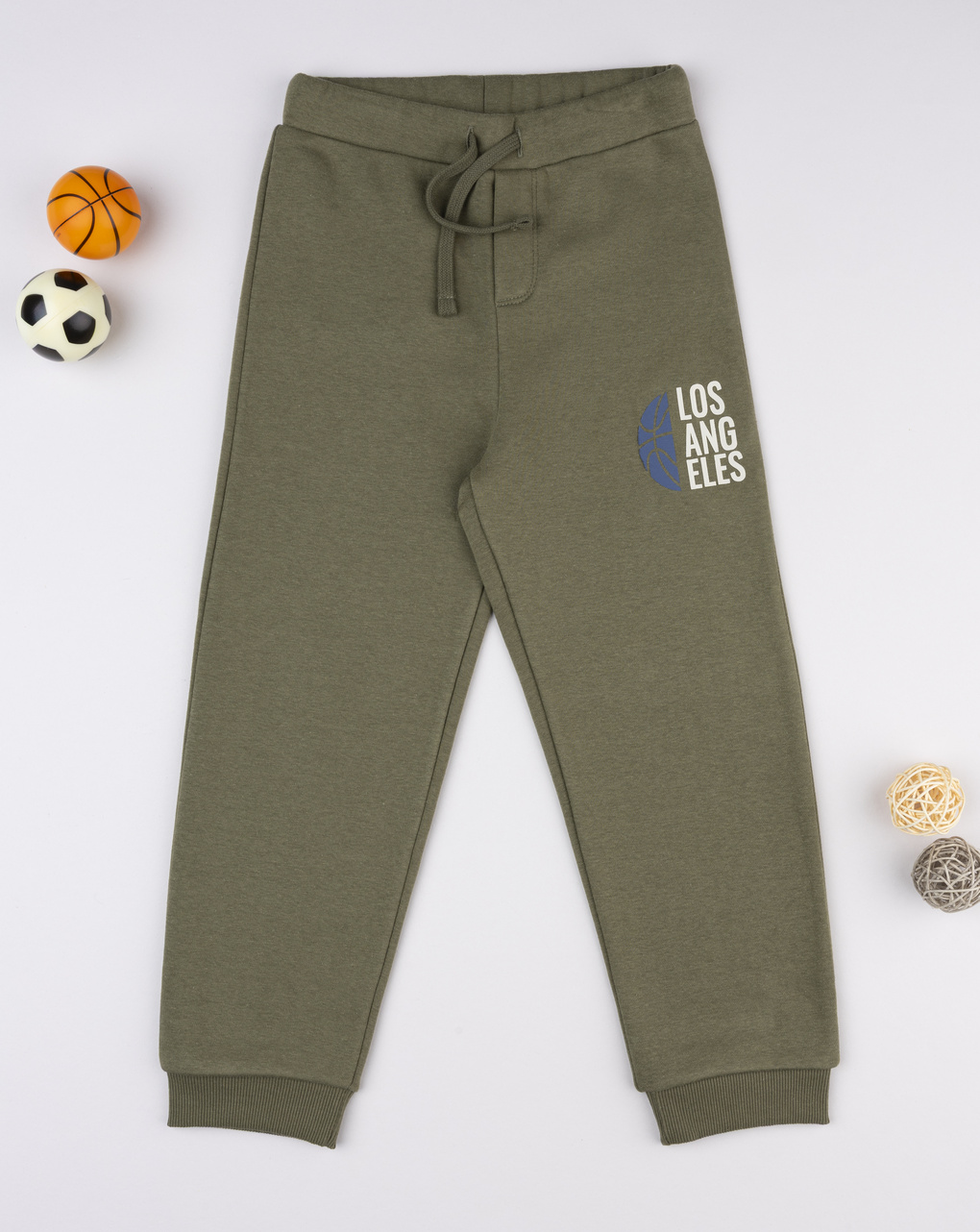 παιδικό παντελόνι φόρμας χακί los angeles για αγόρι