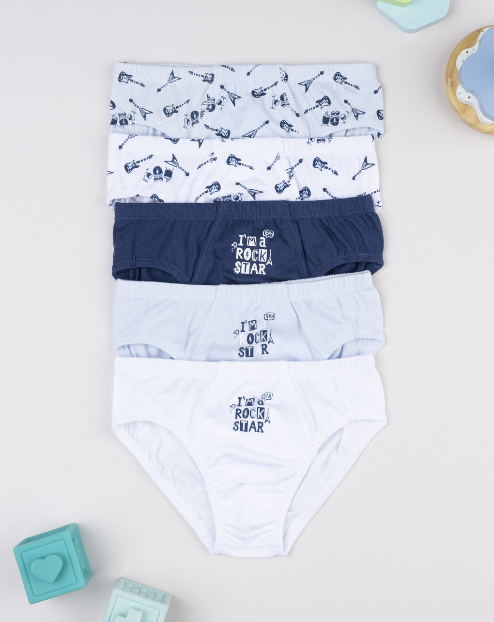 παιδικά σλιπ πακέτο x5 rock για αγόρι