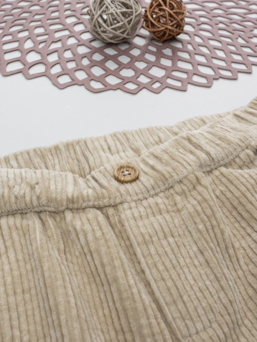 παιδικό παντελόνι κοτλέ μπεζ mountain για αγόρι - Prénatal