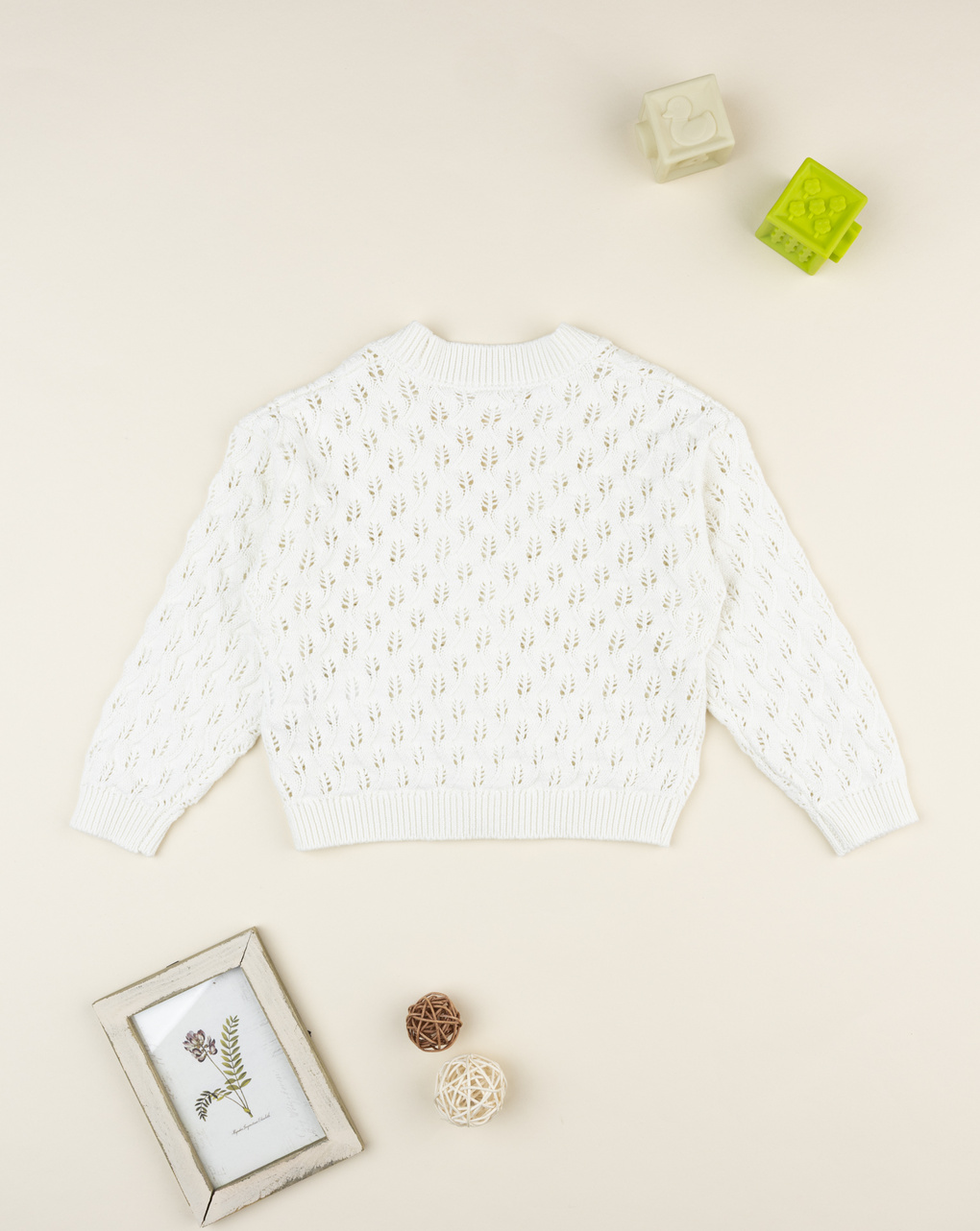 παιδική ζακέτα πλεκτή wood για κορίτσι - Prénatal