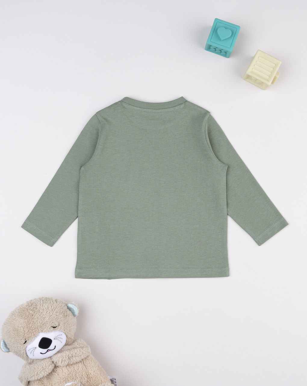 βρεφική μπλούζα χακί great time για αγόρι - Prénatal