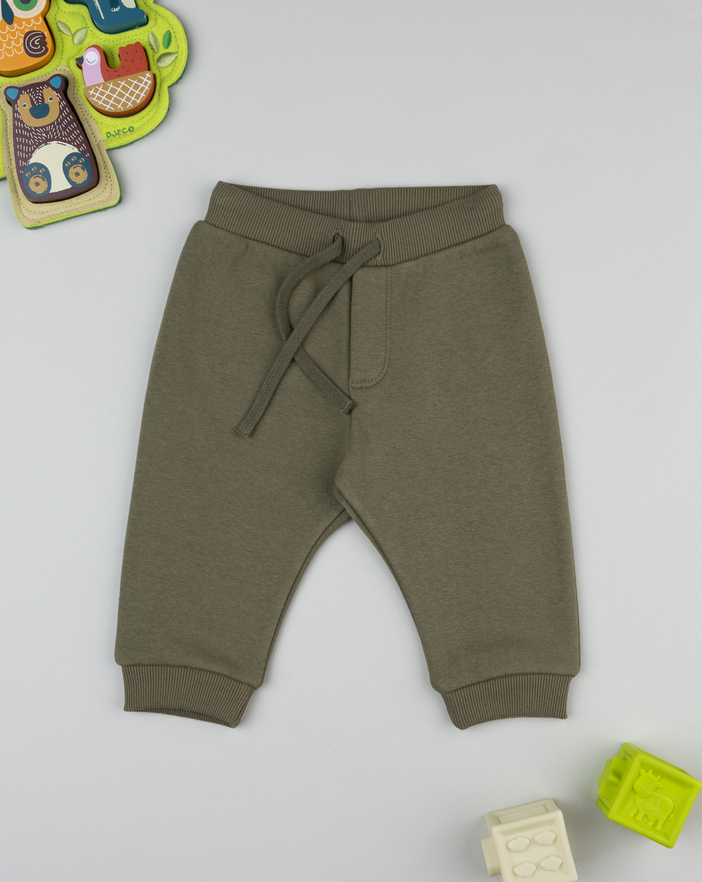 βρεφικό παντελόνι φόρμας χακί για αγόρι