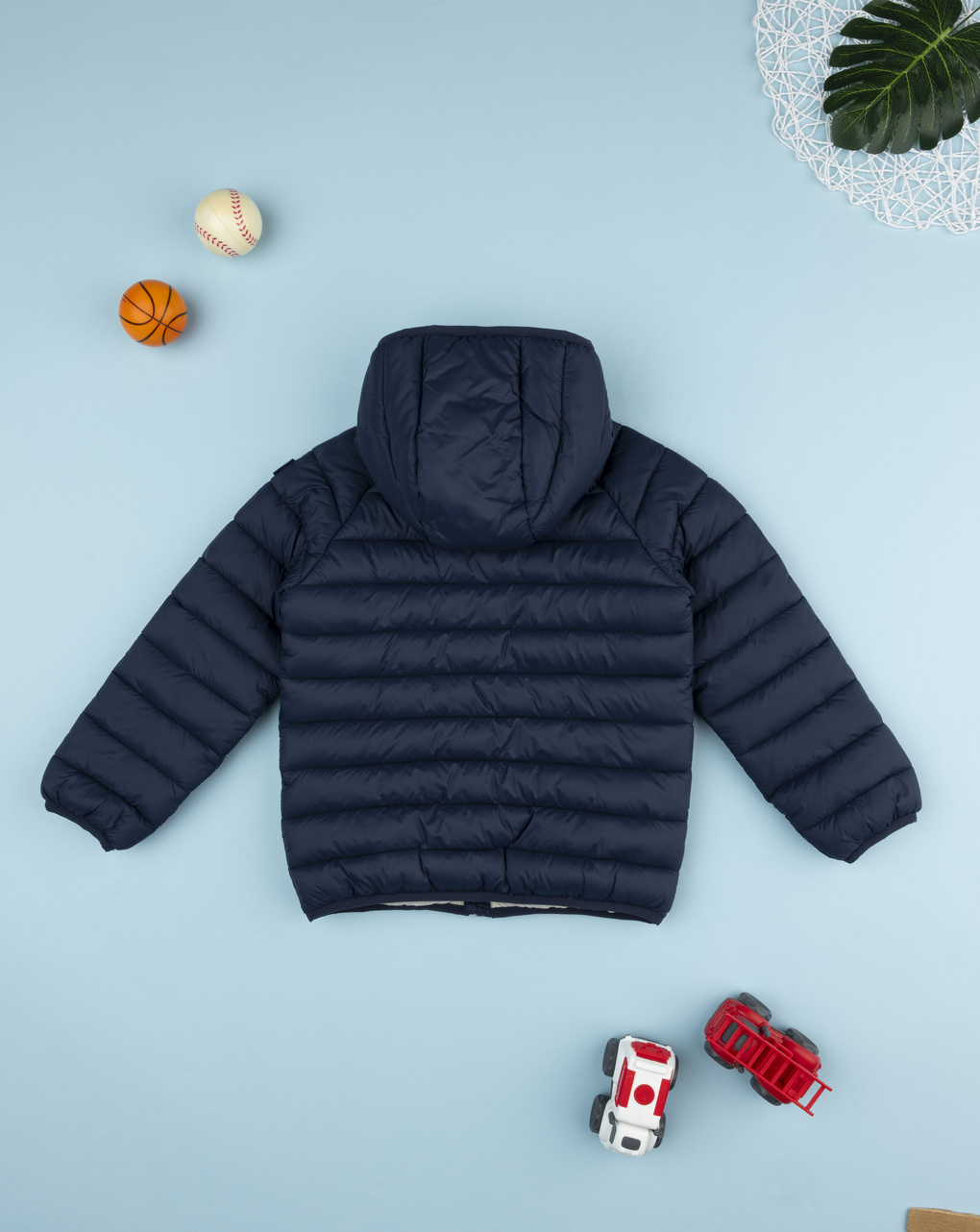 παιδικό μπουφάν puffer μπλε για αγόρι - Prénatal