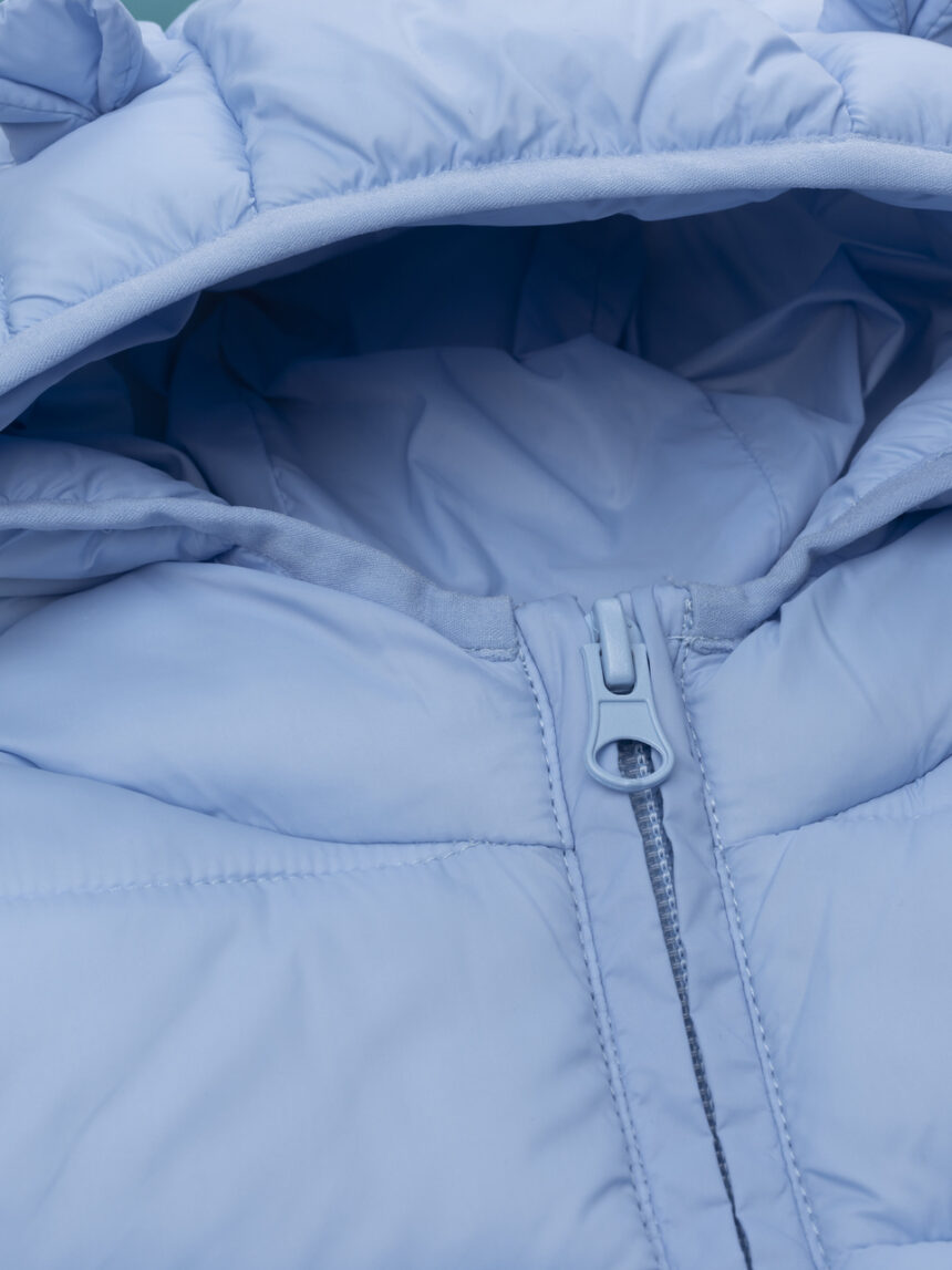 βρεφικό αμάνικο μπουφάν puffer γαλάζιο dino για αγόρι - Prénatal