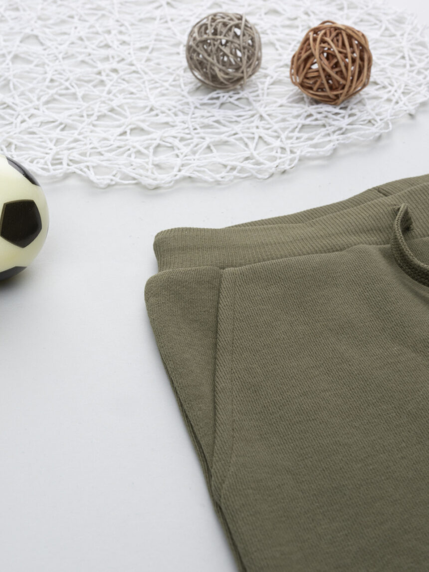 παιδικό παντελόνι φόρμας χακί για αγόρι - Prénatal