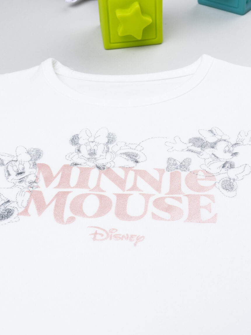 παιδική μπλούζα λευκή minnie για κορίτσι - Prénatal