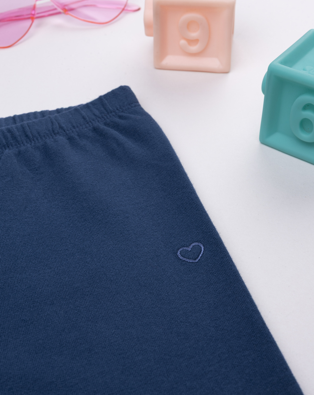 παιδικό κολάν μπλε με καρδούλα για κορίτσι - Prénatal