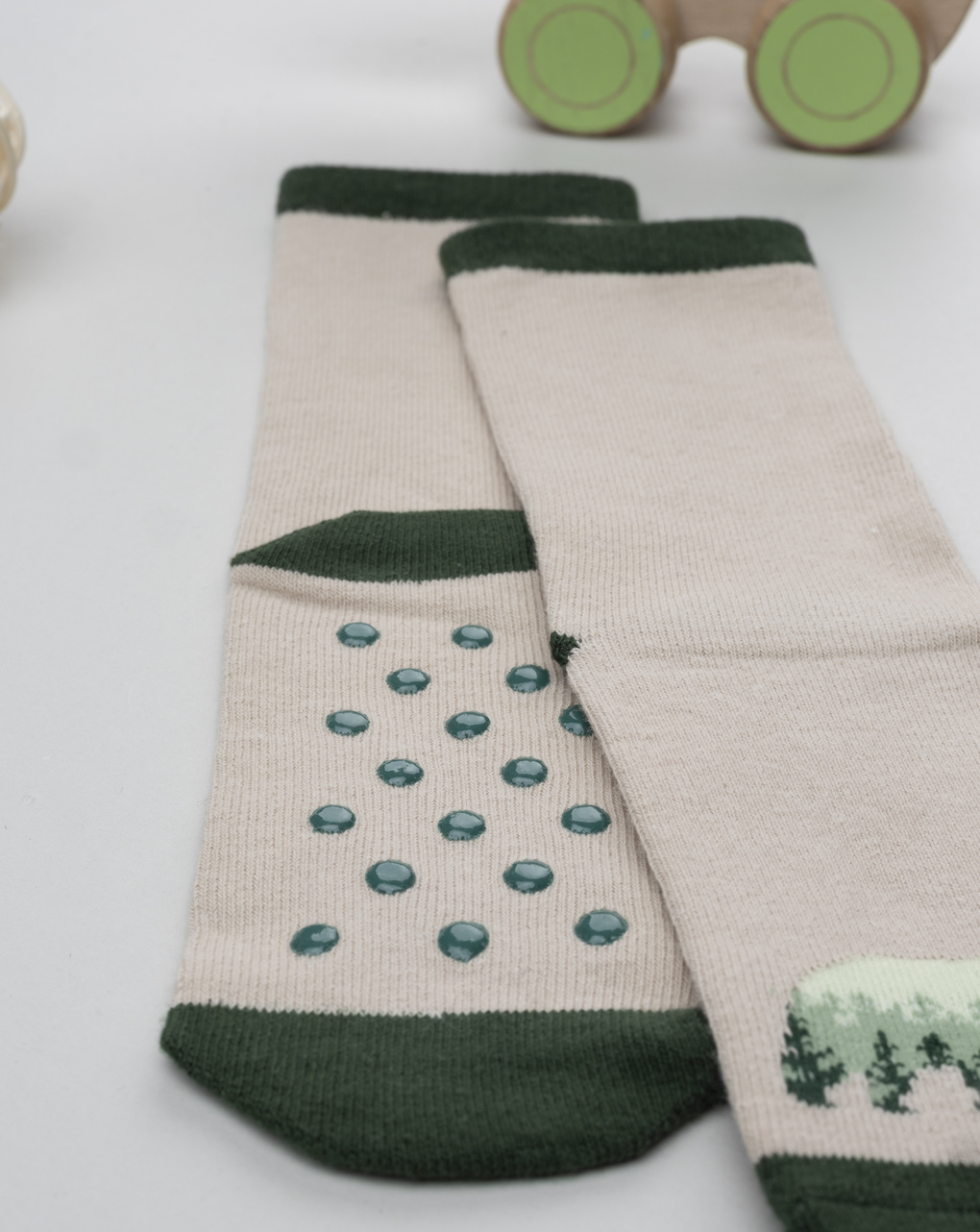 παιδικές αντιολισθητικές κάλτσες με πολική αρκούδα για αγόρι - Prénatal