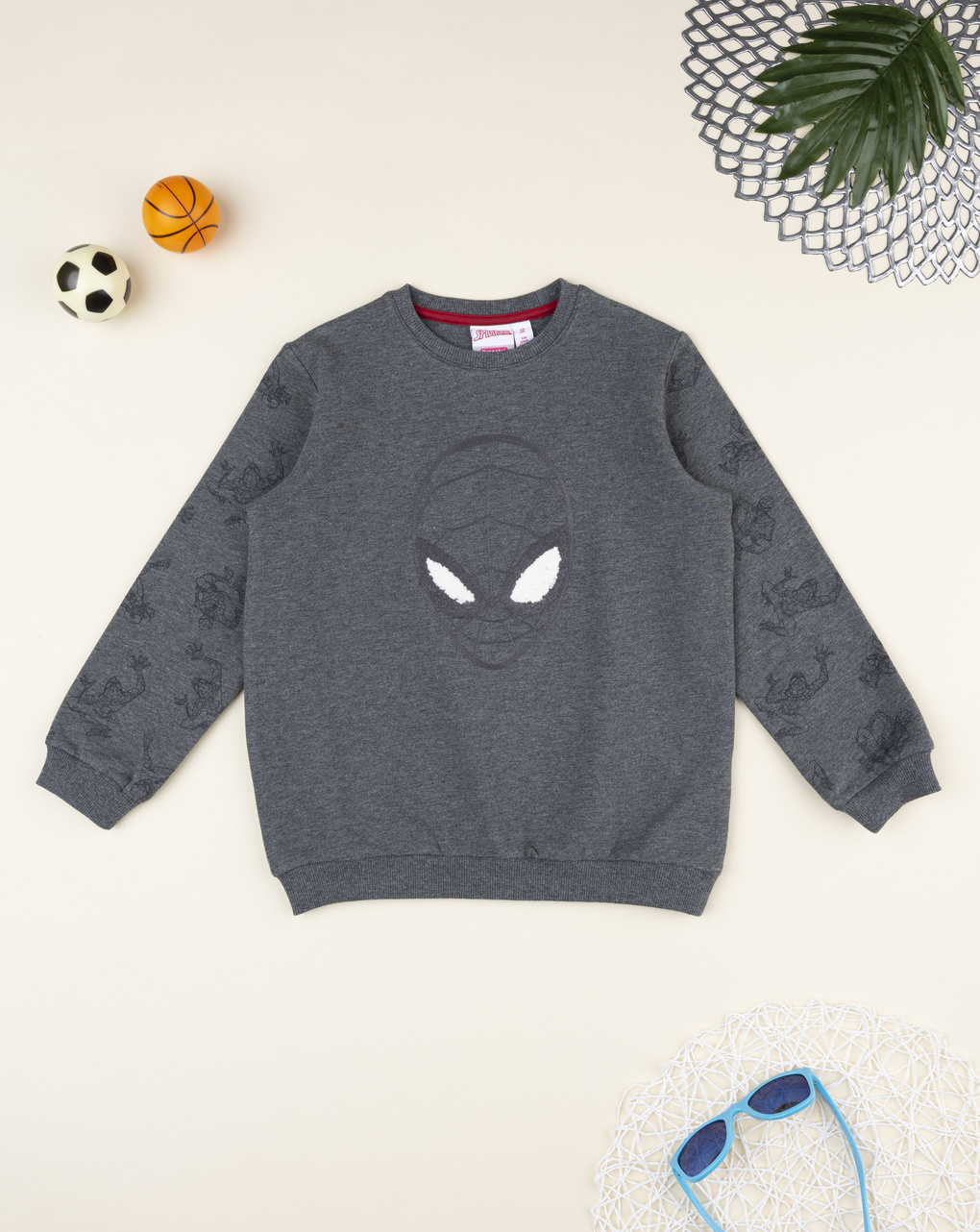 παιδική μπλούζα φούτερ γκρι spiderman για αγόρι - Prénatal