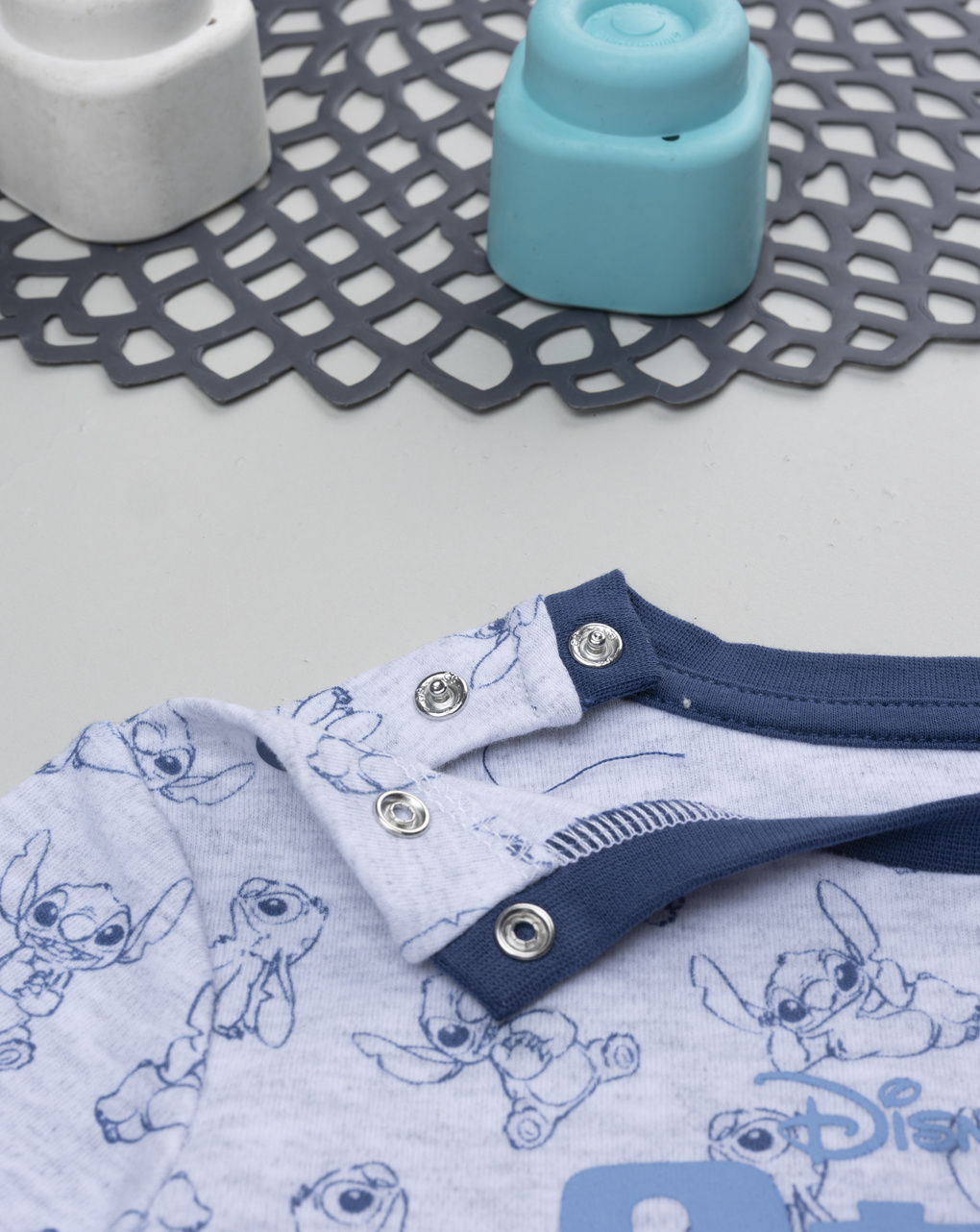 βρεφική πιτζάμα γκρι stitch για αγόρι - Prénatal